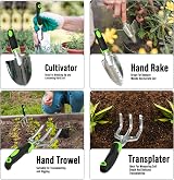 Crystals 11-Piece Garden Tool Set with Tote Bag and Gloves view 4