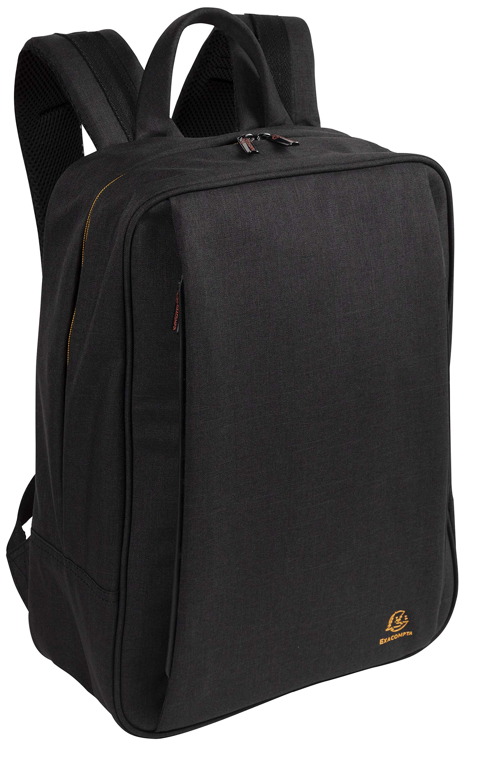 Exacompta - Ref 17934E - Exactive - Smart Lightweight Backpack - 320 x 410 x 150mm in SIze, Padded Compartment for a 14" Laptop or Tablet, Made from a Water Repellent Polyester - Black