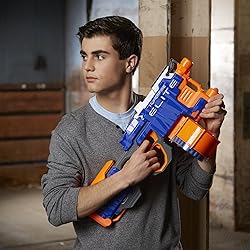 NERF HyperFire Motorized Elite Blaster, 25-Dart