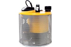 Site Drainer Pit Boss 102V, 1HP, Non Clogging, Electric Submersible Dewatering Pump and Trash Pump with Debris Resistant Float Switch