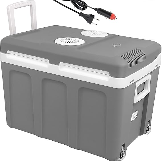 Kesser® 40L Kühlbox mit Rollen | zum Warmhalten und Kühlen | Thermo-Elektrische Kühlbox | 12 Volt und 230 Volt| Mini-Kühlschr