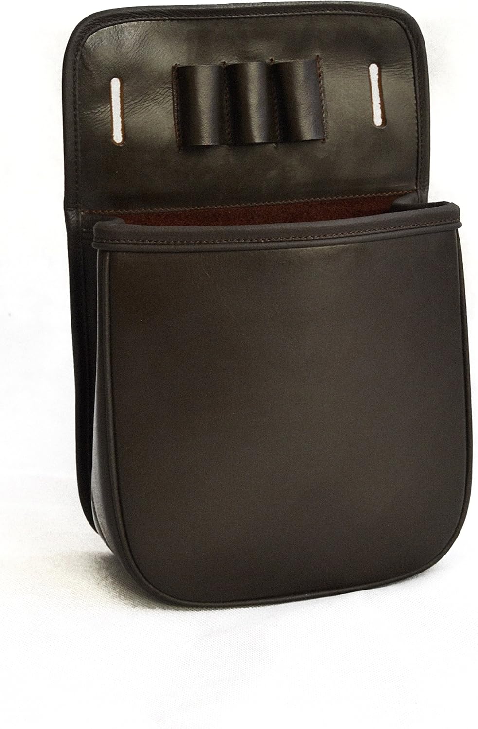 Genuine LEATHER SHOTGUN CHOKE TUBE POUCH CASE Skeet Trap Shooting Brown