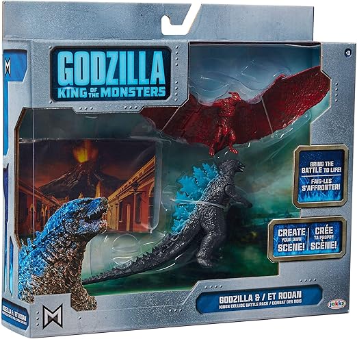 Amazon ゴジラ キング オブ モンスターズ ジャックスパシフィック ミニフィギュア バトルパック ゴジラ ラドン Godzilla King Of The Monsters 19 Jakks Pacific Mini Figure Battle Pack Godzilla Vs Rodan 映画 ハリウッド 2 レジェンダリー