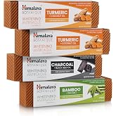 Himalaya Botanique Whitening Antiplaque Toothpaste,Mint Variety,4 oz 4 Pack | Fluoride Free Toothpaste For Teeth Whitening &