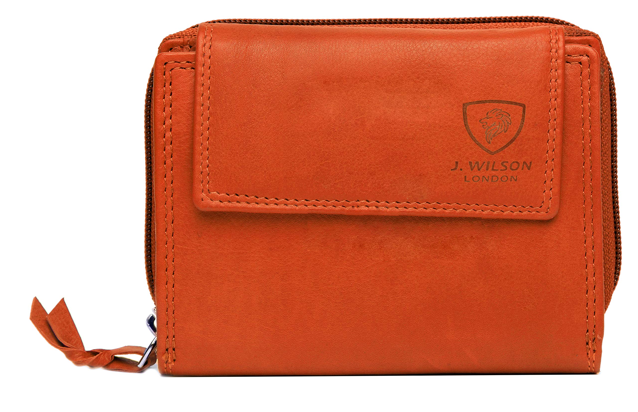 Ladies RFID Safe Designer Leather Purse Card Women Wallet Zip Pocket Boxed