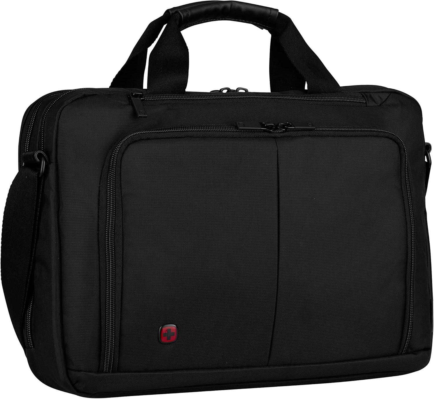 Wenger 601066 SOURCE 16" Laptop Briefcase , Padded laptop compartment with iPad/Tablet / eReader Pocket in Black {10 Litres}