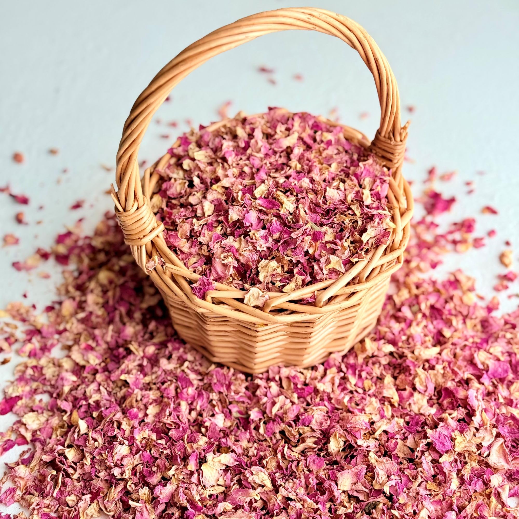 Natural Petal Confetti - 1 Litre - Vintage Pink Rose - Biodegradable (56)