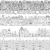 Underglaze Transfers, Ceramic Decals - English House | Sanbao Studio (19 x 13 inch)