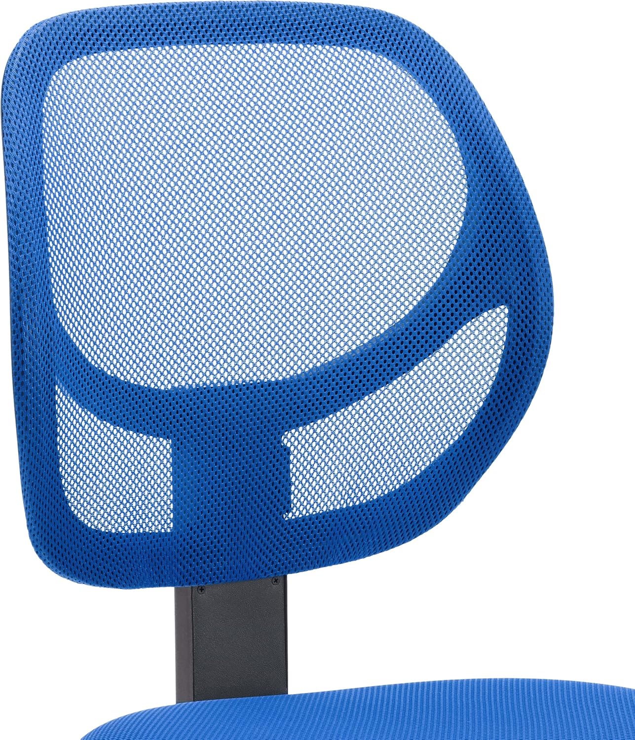  Basics Low-Back Computer Task Office Desk Chair with Swivel Casters - Blue: Furniture & Decor