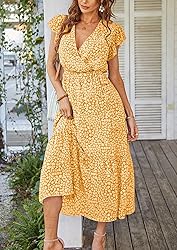 PRETTYGARDEN Women's Summer Floral Boho Dress Wrap