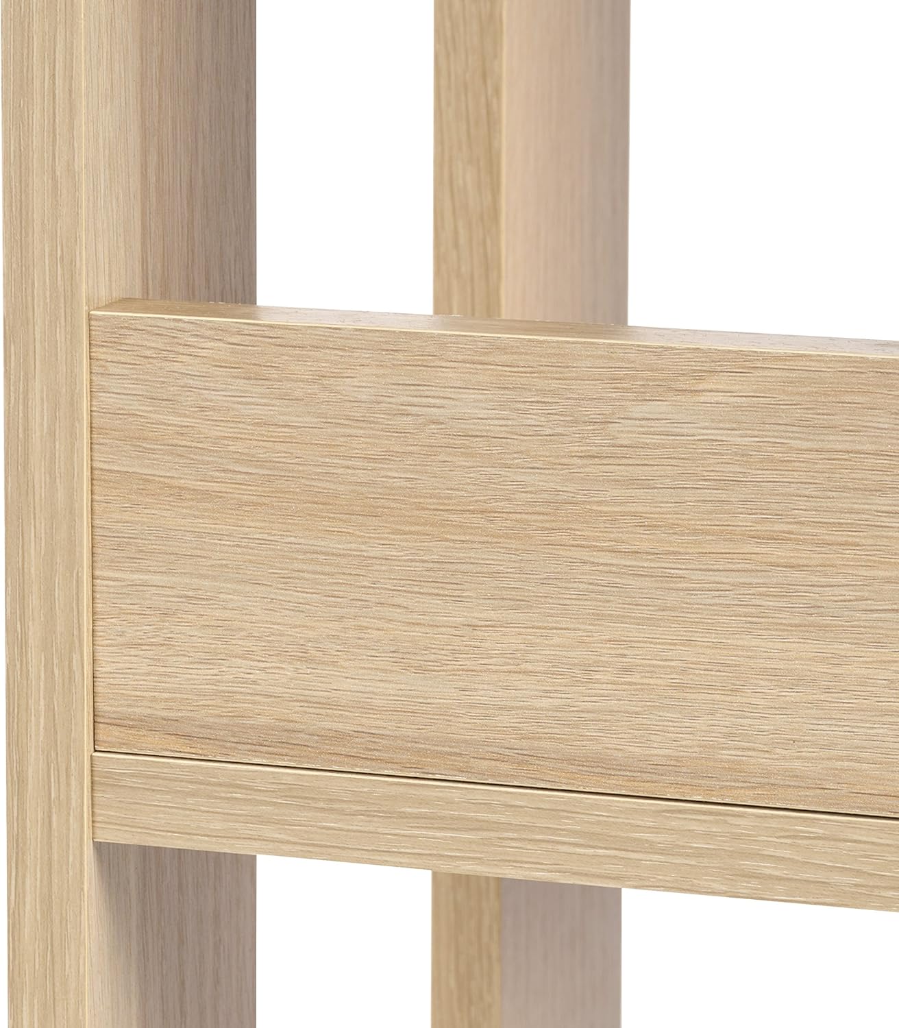 IRIS USA OWR-200N 3-Shelf Slim Open Wood Shelving Unit, Natural: Furniture & Decor