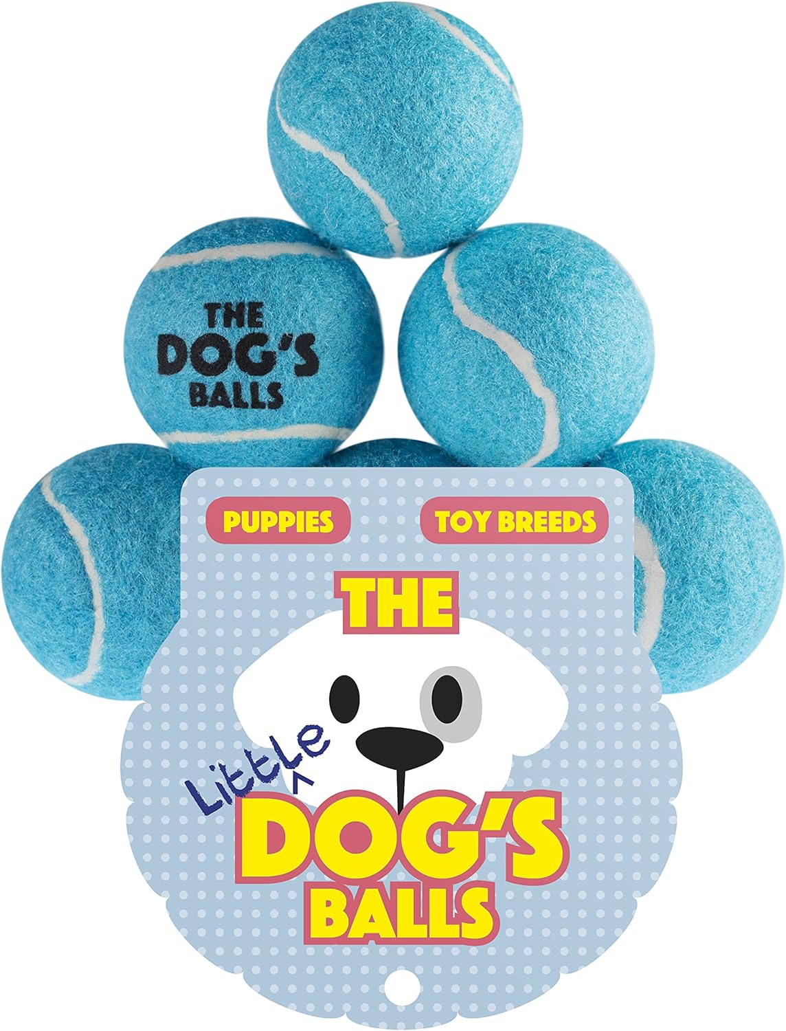 Pet Supplies : The Dog's Balls, Dog Tennis Balls, 12-Pack Blue Dog Toy, Premium Strong Dog & Puppy Ball for Training, Play, Exercise & Fetch : 