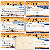 Cuticura Deep Cleansing Face and Body Soap, Dry Skin Formula – Deep Cleansing Bar Soap for Blemish-Prone Skin 3 oz (Pack of 6)
