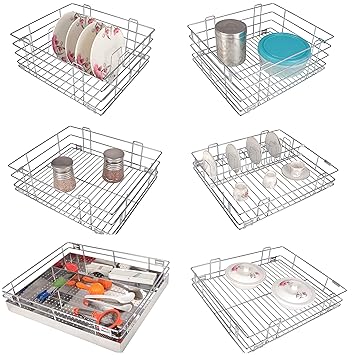 Vilezer Reviko Modular Kitchen Drawer Storage Basket 17 X 20 Inch