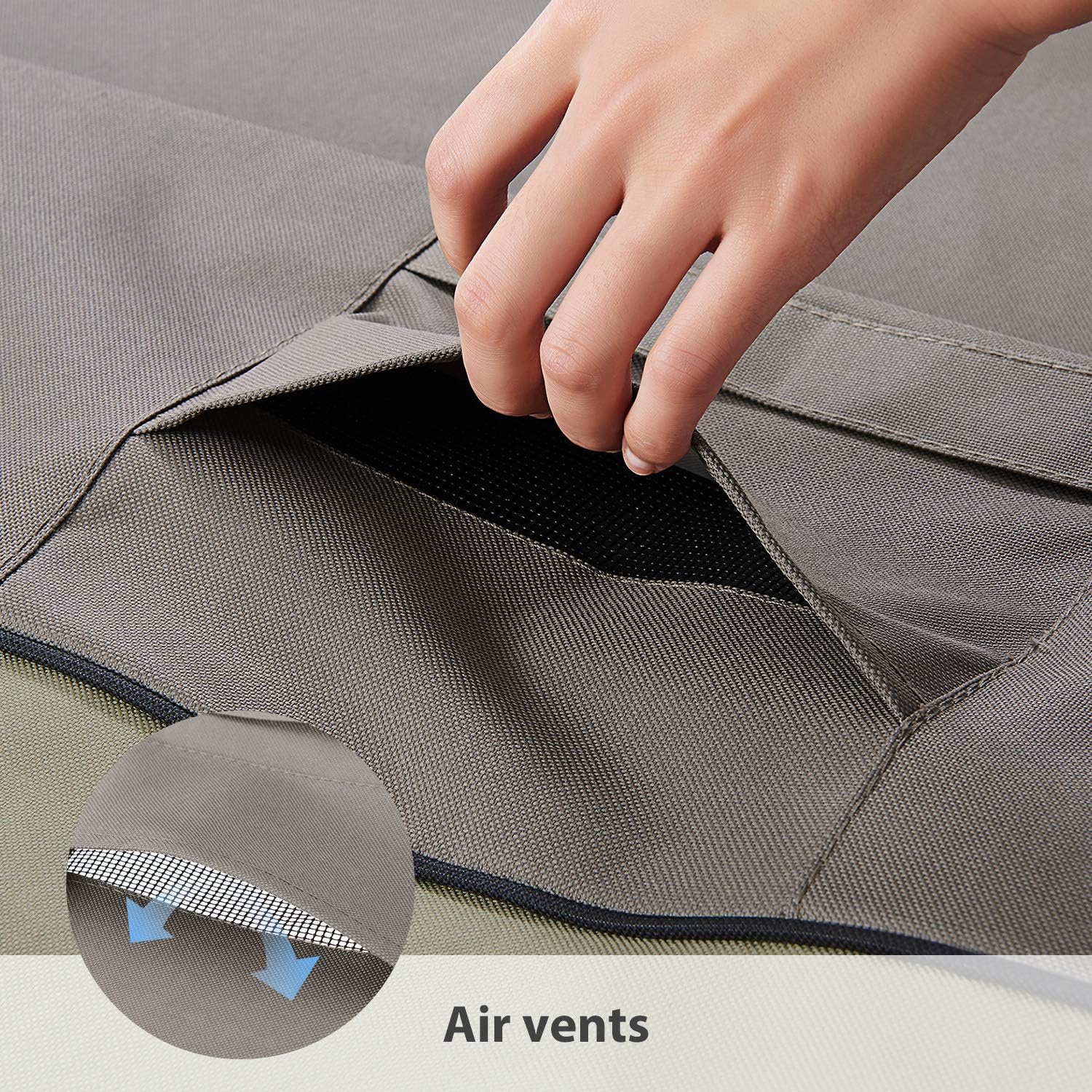 Kylinlucky Outdoor Furniture Covers Waterproof, 3-Seater Deep Seat Patio Sofa Covers Fits up to 88W x 40D x 33H inches: Home & Kitchen