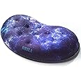BRILA Ergonomic Memory Foam Mouse Wrist Rest Support Pad Cushion for Computer, Laptop, Office Work, PC Gaming - Massage Holes Design - Wrist Pain Relieve (Nebula Galaxy Space)