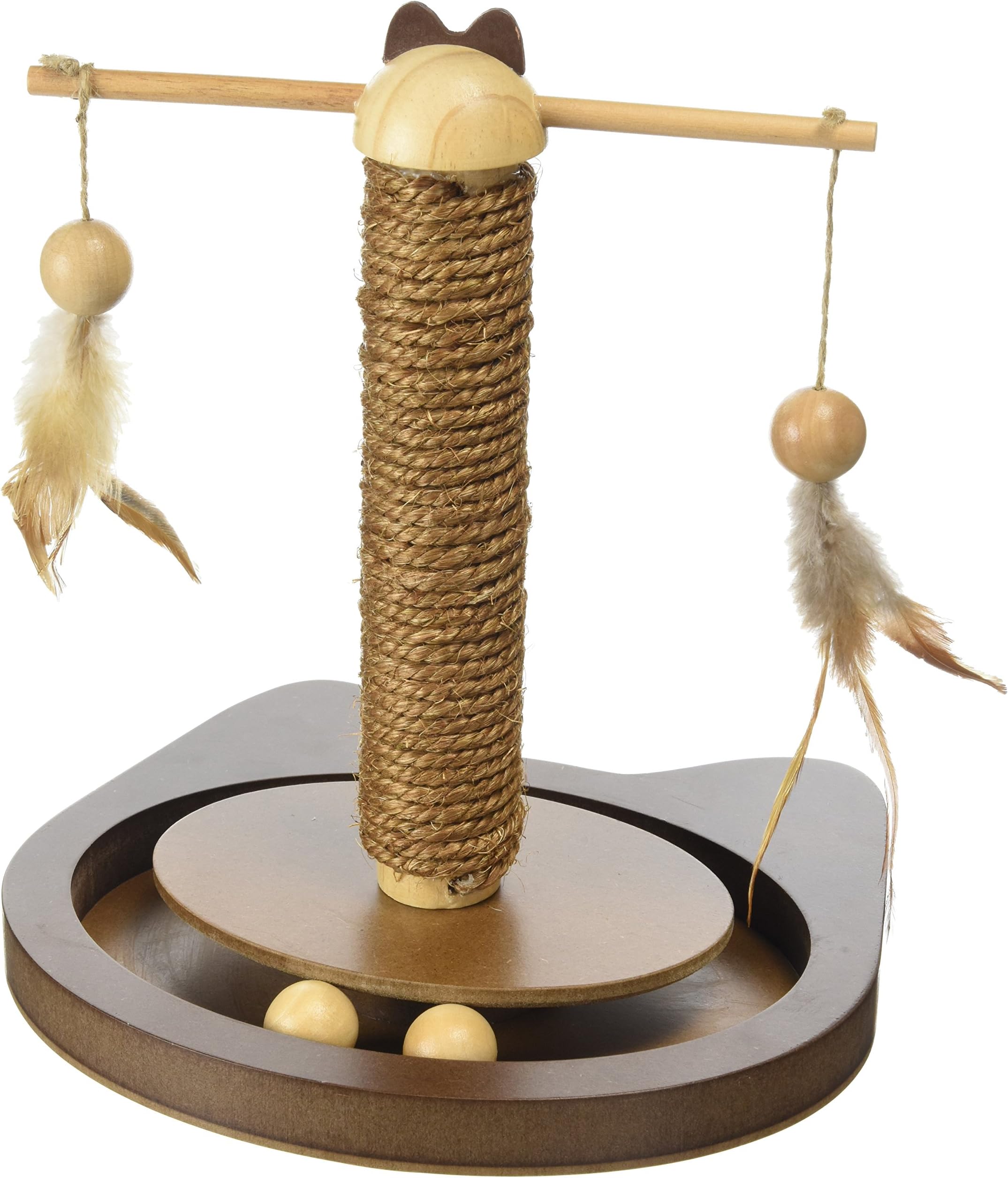 Earthy Pawz Kitty Teaser Scratch Post Cat Toy