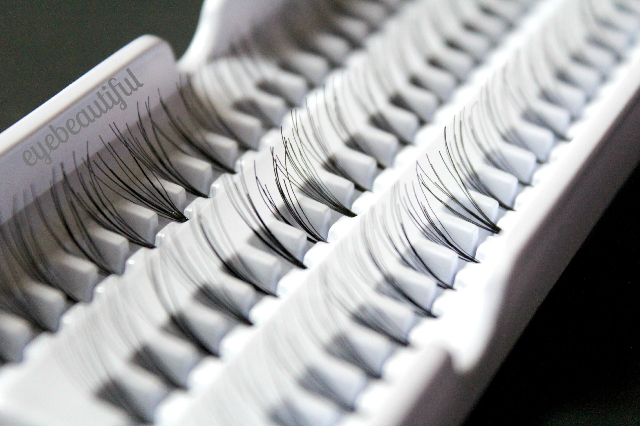 Knot Free NATURAL Flare Cluster Lashes for Eyelash Extension by iBeautiful (13 mm)