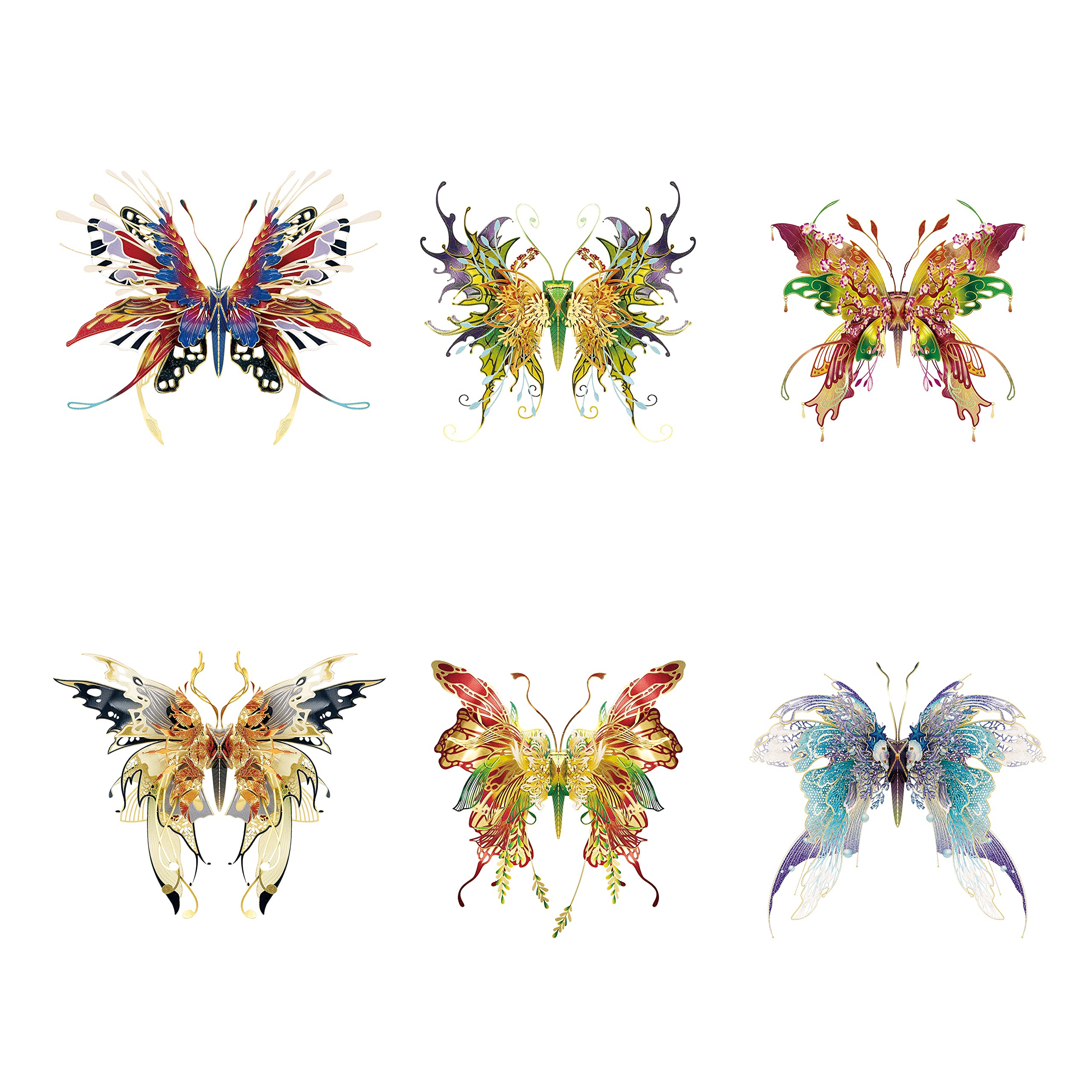 Microworld 3D Metal Puzzle, 6 Styles Wish Butterfly