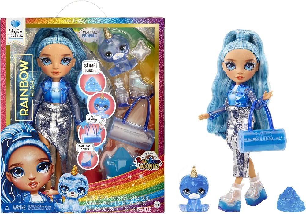 Rainbow High Skyler Fashion Doll with Slime Kit Pet 28cm Twinkle Doll