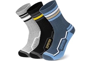 Supertrip Merino Wool Hiking Socks for Women Men 3/5 Pairs Moisture Wicking Thermal Winter Warm Boot Work Cushion Socks