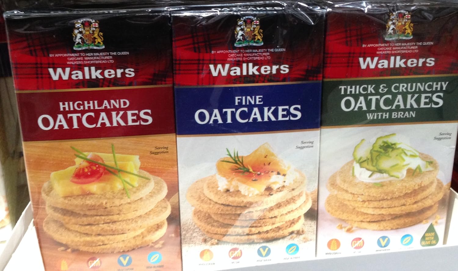 Walkers Oatcakes (Thick & Crunchy Oatcakes 3 x 300g) Amazon.co.uk Grocery
