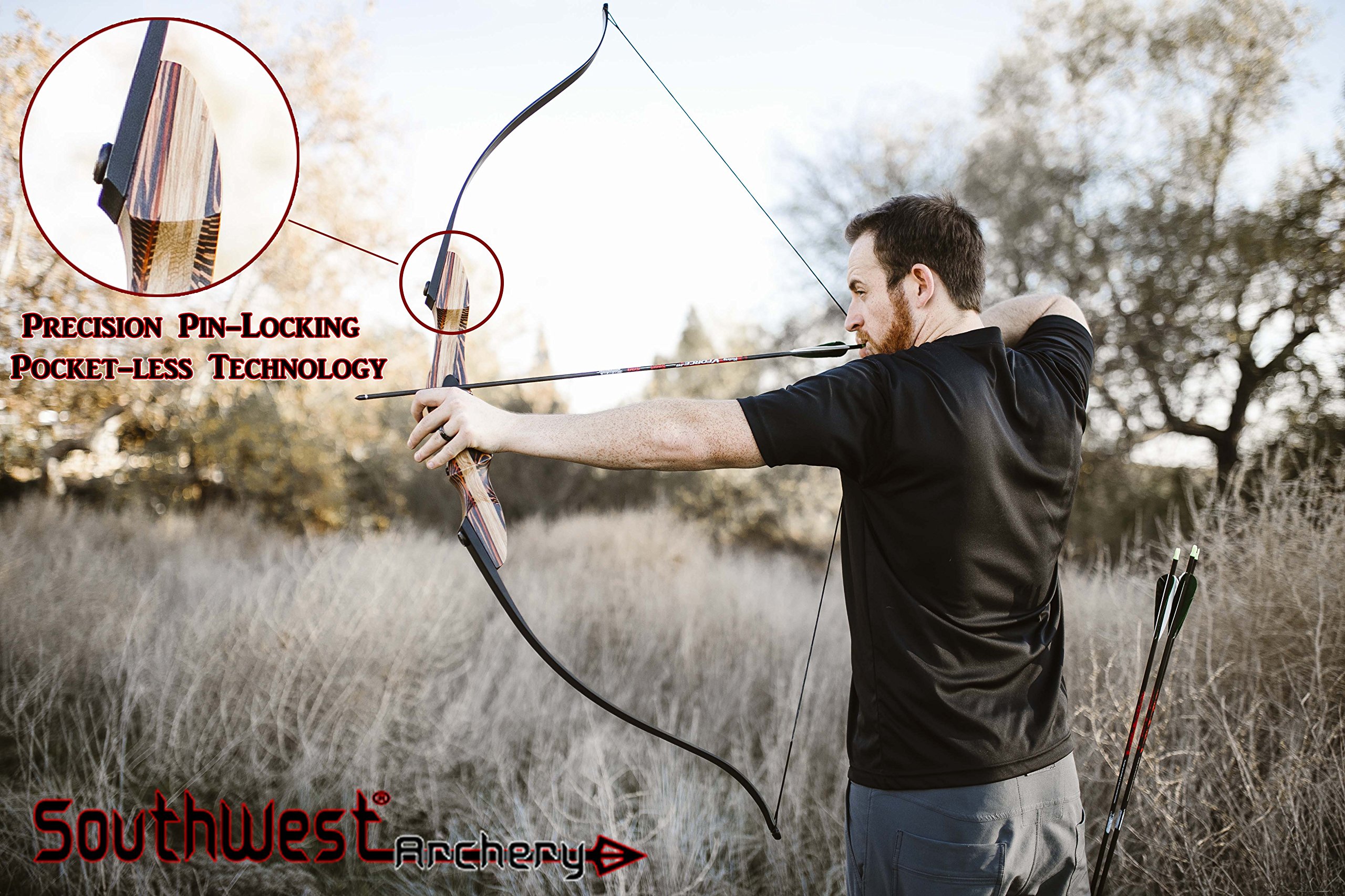 Southwest Archery Tigershark Takedown Recurve Bow 62" Recurve Hunting