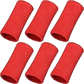 WILLBOND 6 Inch Wrist Sweat Bands for Men Women Tennis Elastic Athletic Long Sweatband Wrist Absorbent for Basketball Tennis Running Outdoor Activity