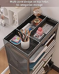 UMDONX Rolling Book Cart Double-Sided Large