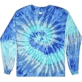 Colortone Tie Dye T-Shirts for Men and Women - Unisex Long Sleeve Tie-Dye T Shirts for Adults