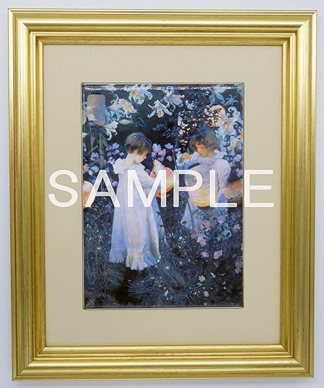 Amazon 大塚国際美術館 陶板 額装品a カーネーション リリー リリー ローズ サージェント ジョン シンガー 絵 プレート アートフレーム ポスター オンライン通販