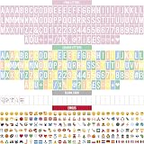 BONNYCO Pink Cinema Light Box 400 Letters Emojis 2 Markers USB or Batteries view 4