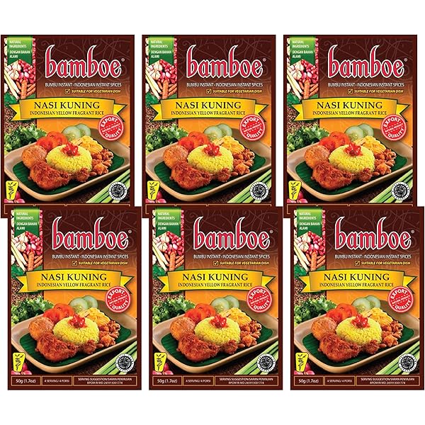 Amazon.com : Bamboe Bumbu Nasi Uduk Flavored Coconut Rice