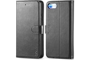 TUCCH Case for iPhone SE 2022 5G, iPhone 7/8/SE 2020 Wallet Case PU Leather Flip Folio Case Wallet with Card Slot, Stand Magnetic TPU Shockproof Inner Case Compatible with iPhone 7/8/SE2/SE3, Black