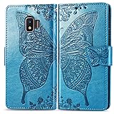 XYX Wallet Case for Galaxy J2 Core,[3D Butterfly