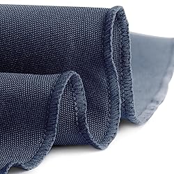 Gee Di Moda Round Tablecloth - 108 Inch Navy Blue