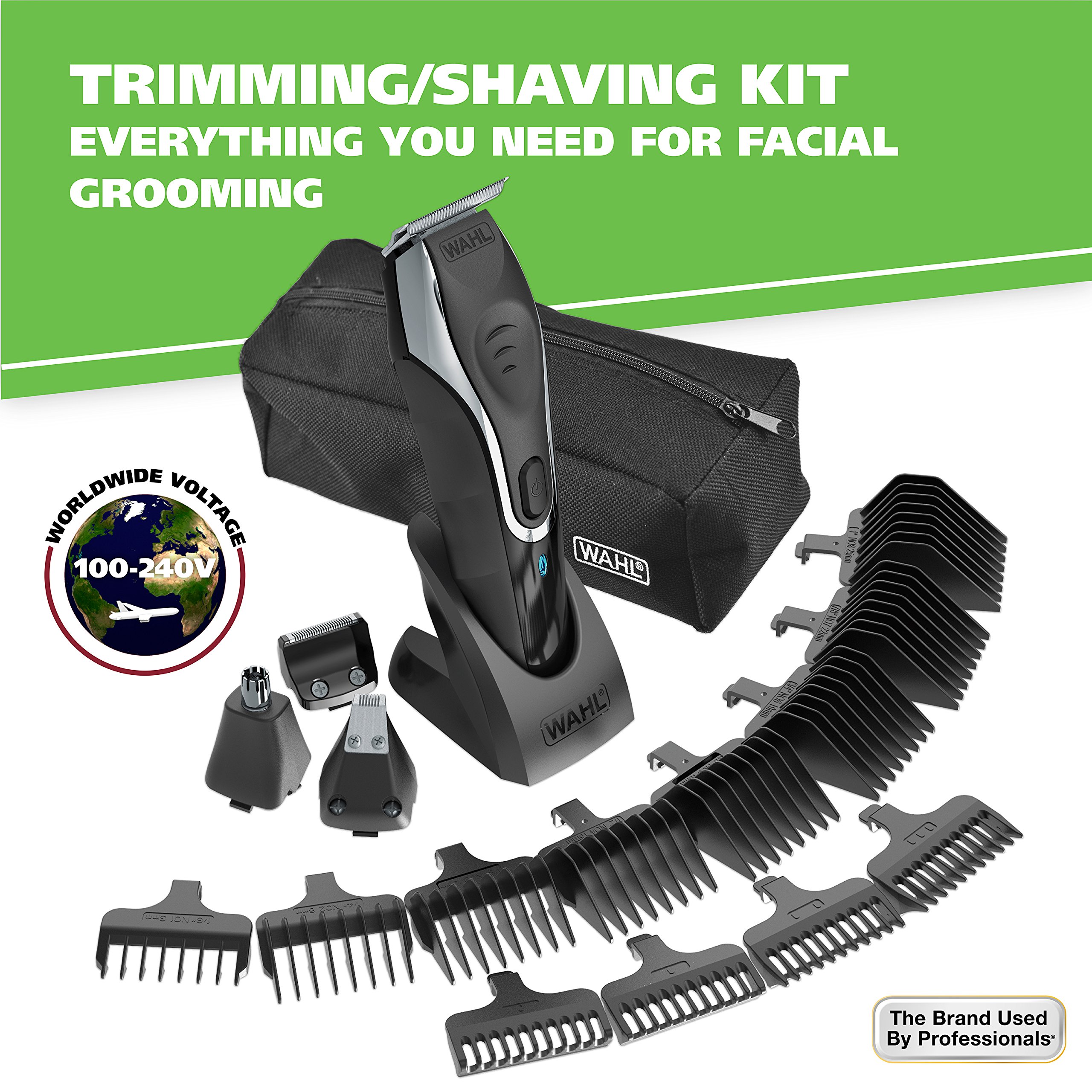 Wahl Aqua Blade Rechargeable Wet Dry Lithium Ion Deluxe Trimming Kit