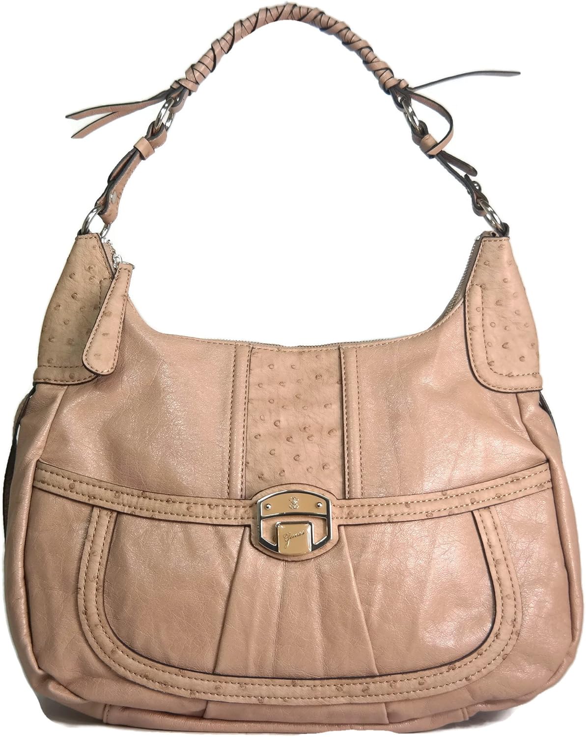 guess tan handbag