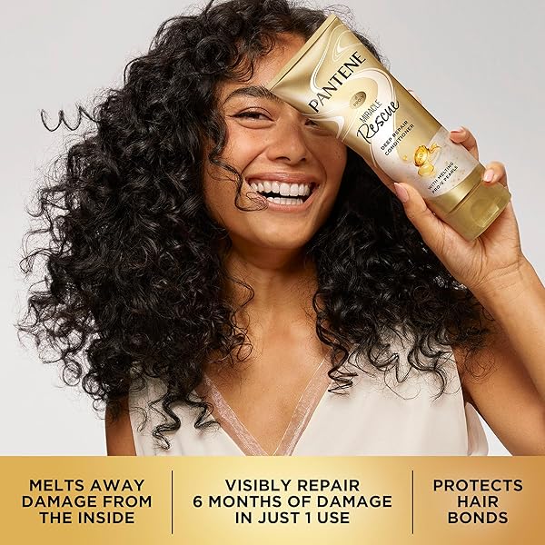 PANTENE MIRACLE RESCUE DEEP CONDITIONER – MELTING PRO-V PEARLS FOR DRY, DAMAGED OR COLOR-TREATED HAIR, SOFTENS AND REPAIRS, 8.0 OZ