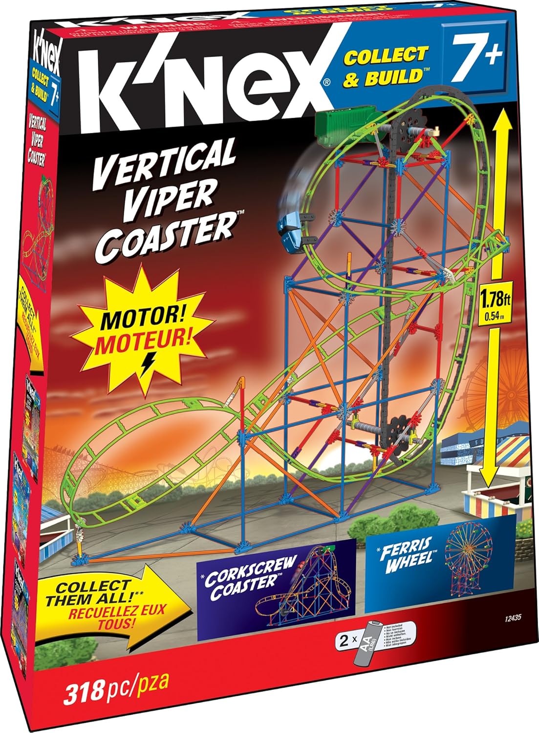 K'NEX Collect Build Amusement Park Series #2 Vertical Viper