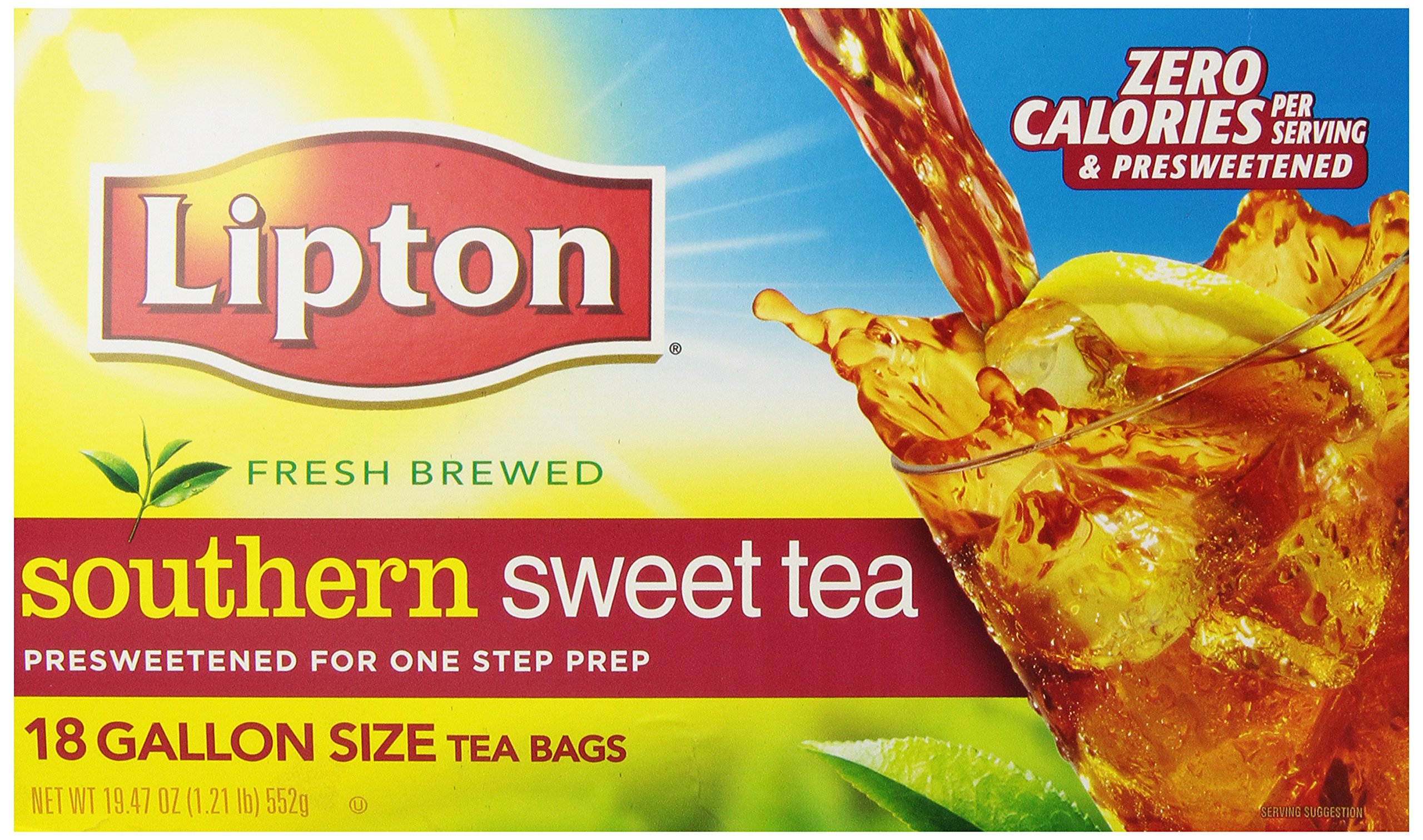 Lipton Southern Sweet Iced Tea Bags 22 Count Family Size