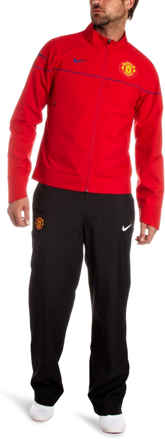 Nike Men's Manchester United Tracksuit, Red/Black 38/40 Inch Amazon