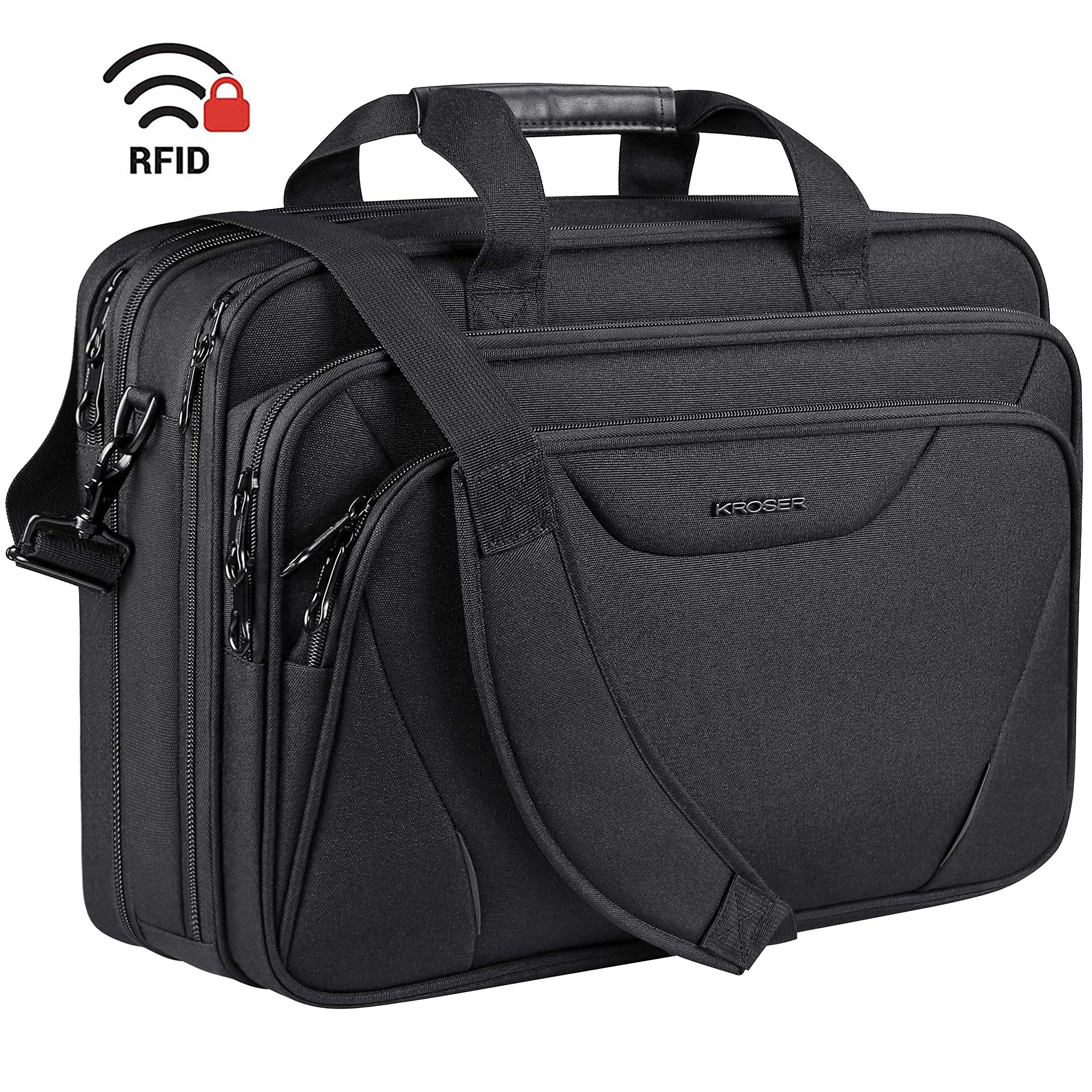 KROSER 18" Laptop Bag Premium Laptop Briefcase Fits Up to 17.3 Inch