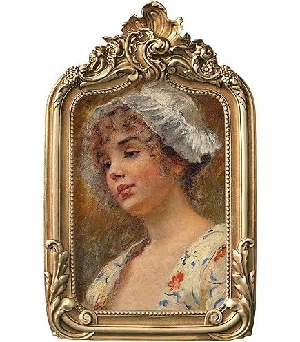 Amazon.com - Laura Ashley 4x6 Antique Gold Rosette Crown Picture