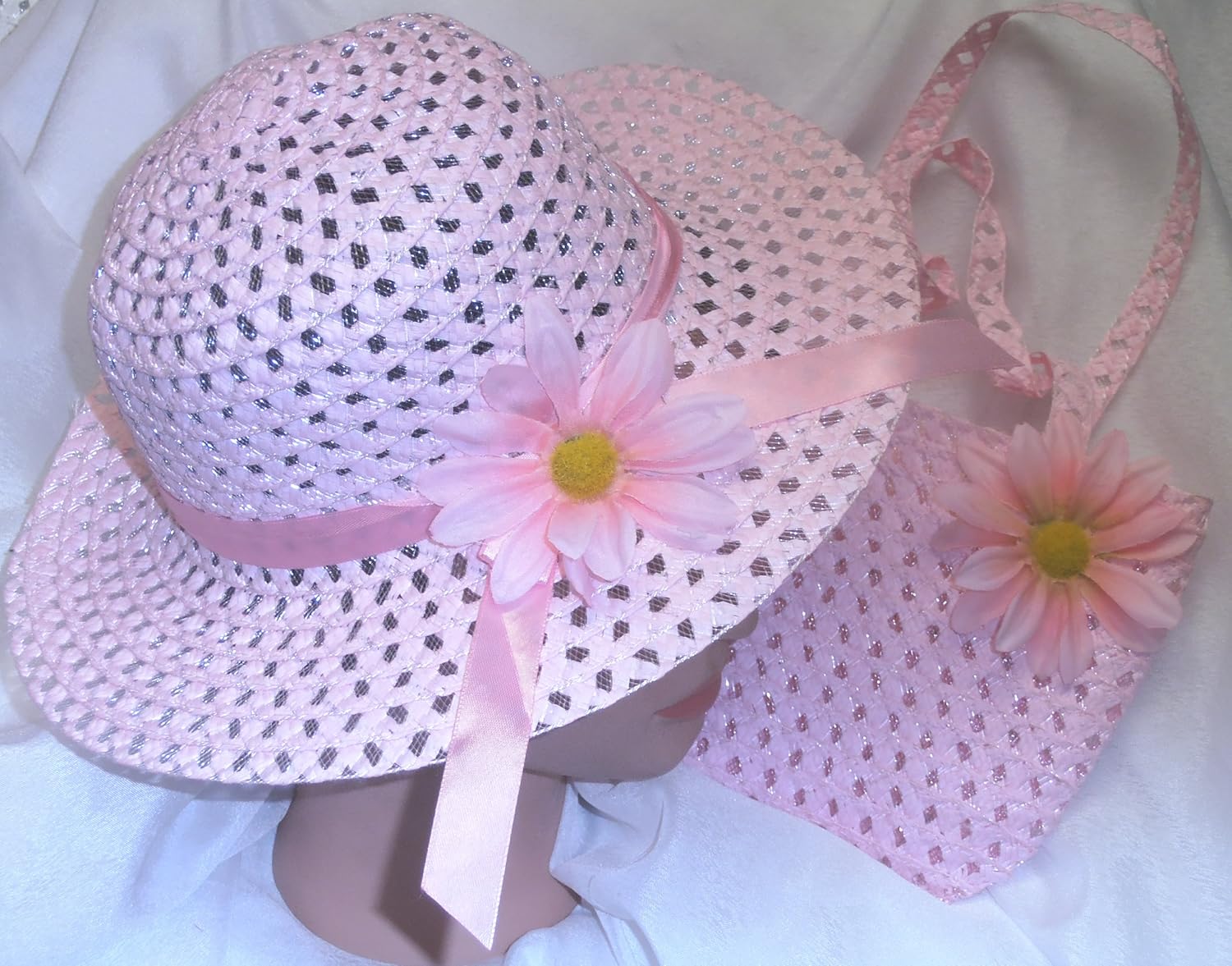 pink bonnet hat