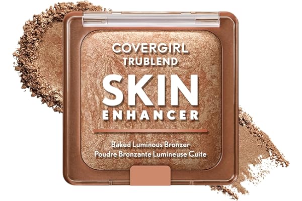 CoverGirl TruBlend Skin Enhancer Baked Luminous Bronzer, Luminous Finish, With Hyaluronic Acid & White Rose Extract, Blends S