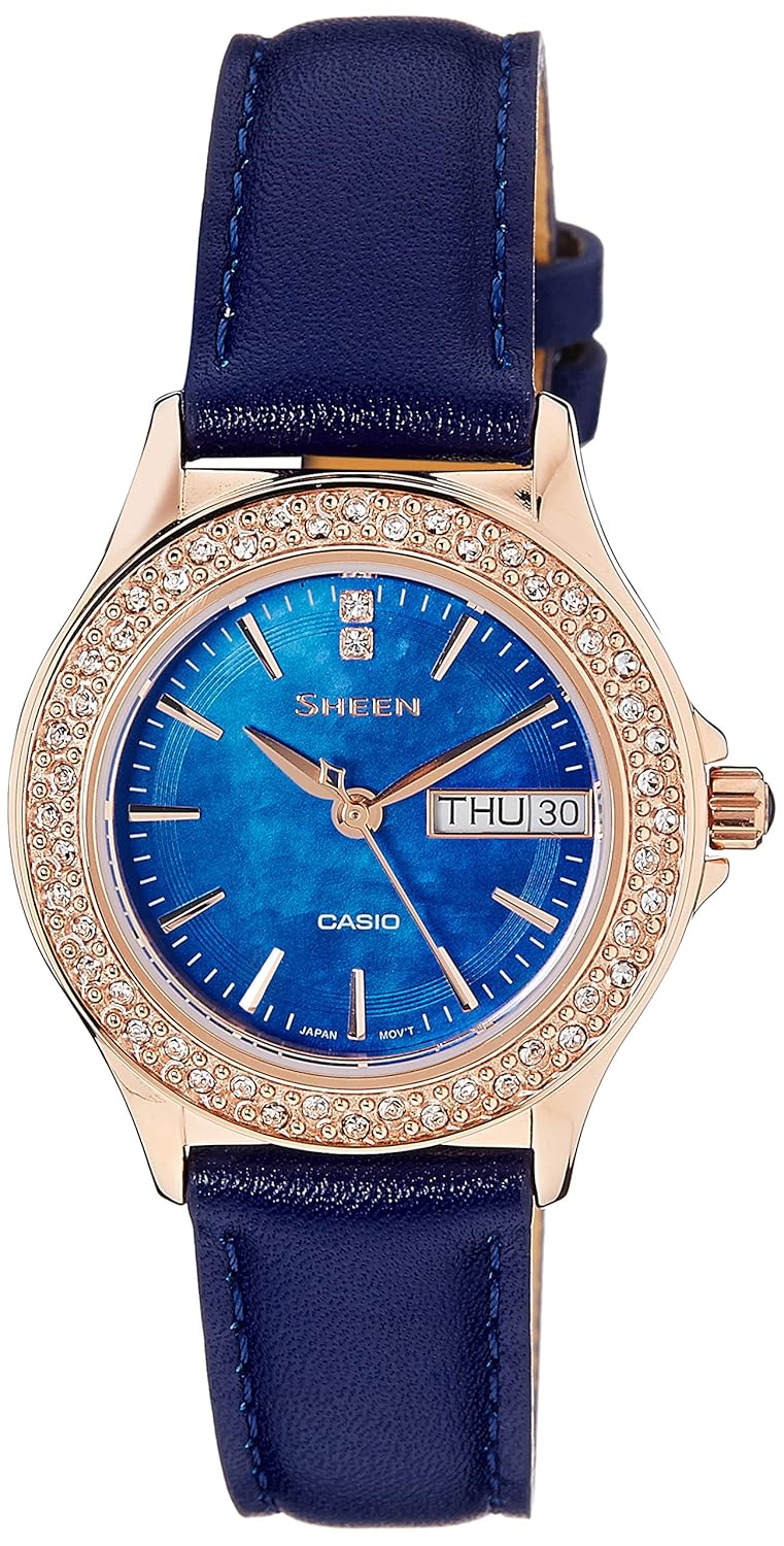 casio sheen blue dial