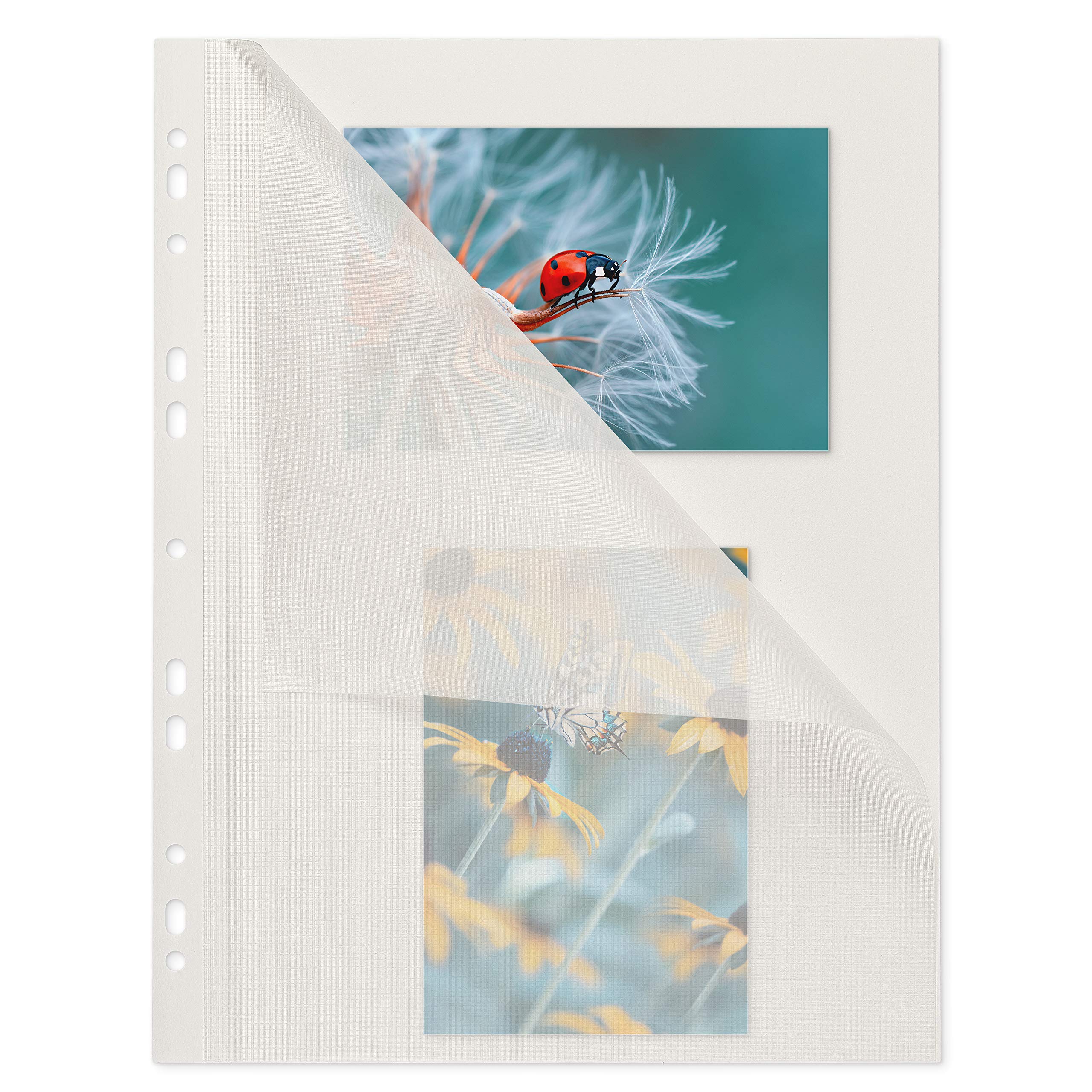 Mashpaper Photo Cardboard Photo Sheets 100 Sheets White with glassine 230x297mm 65000420