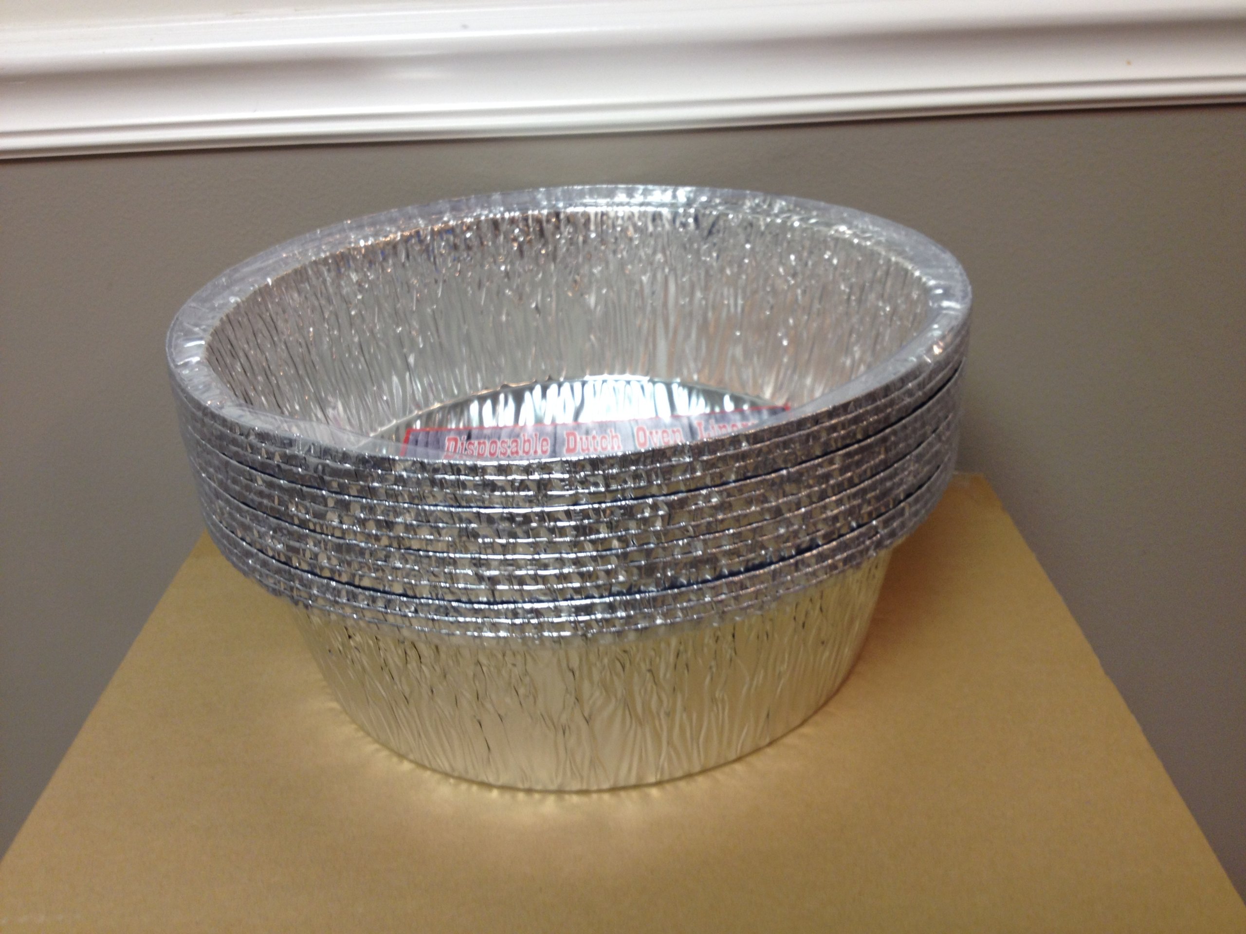 Disposable Foil Dutch Oven Liner, 12 Pack 12” 6Q liners, No more