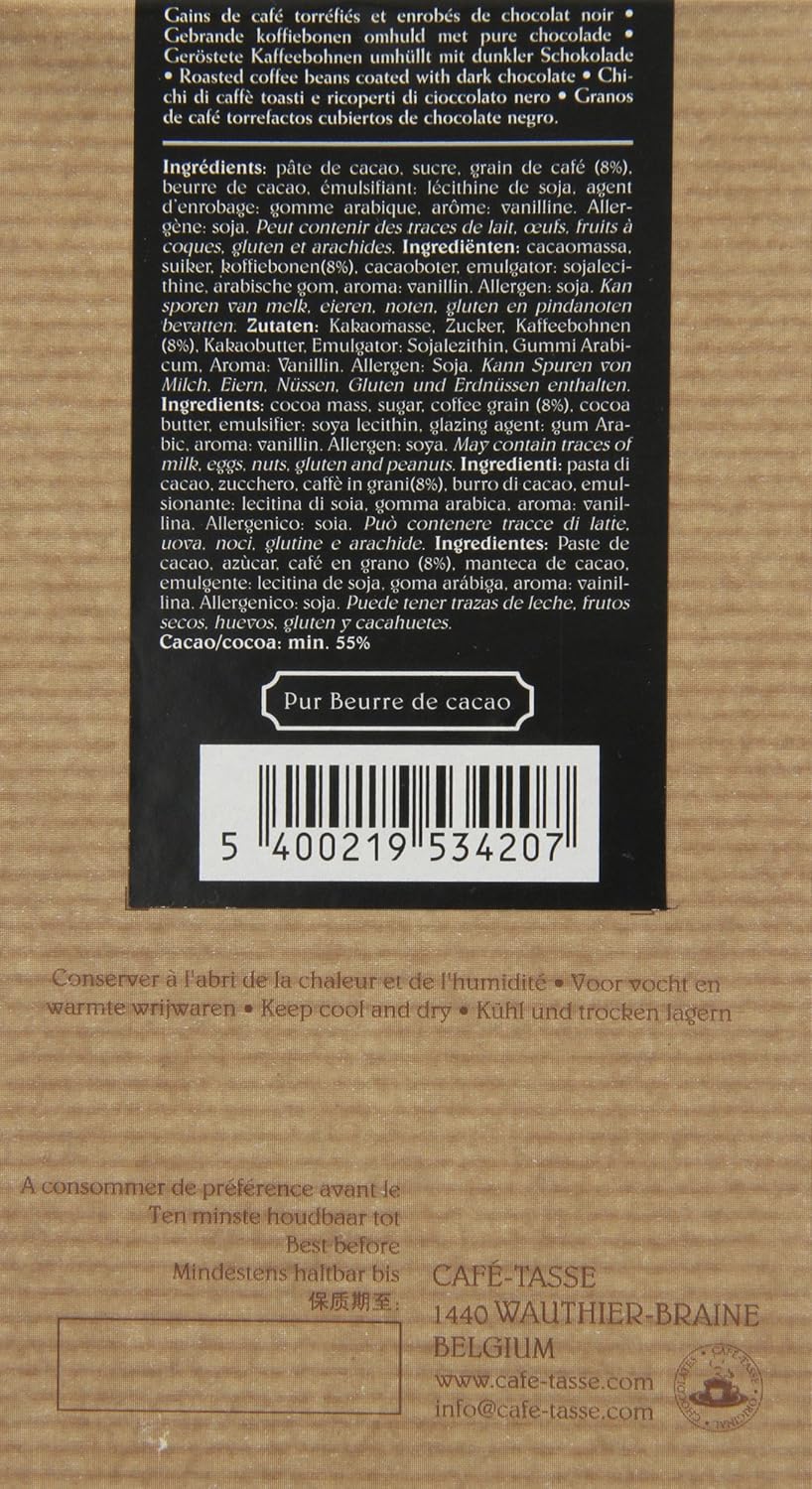 Amazon.com : Cafe Tasse Santos Dark Chocolate Coffee Beans 125 g (Pack of 2) : Grocery & Gourmet Food